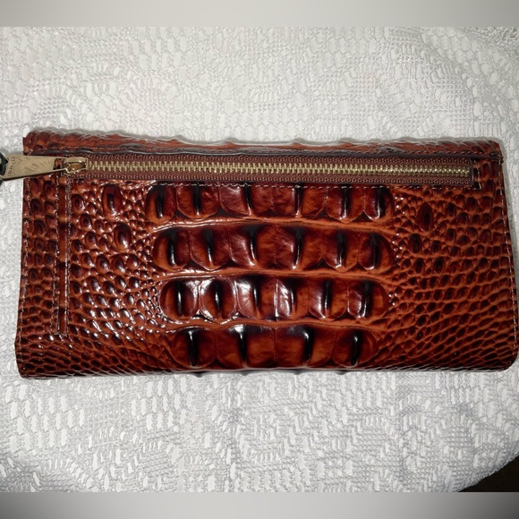 Brahmin Modern Checkbook Wallet, Pecan Melbourne, NWT - Picture 2 of 9